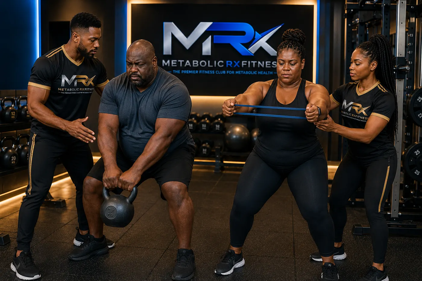 MetabolicRx Fitness trainers coaching clients